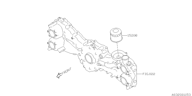 2015 Subaru BRZ Oil Pump & Filter Diagram