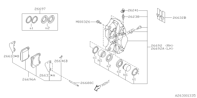 2017 Subaru BRZ Rear Brake Diagram 2