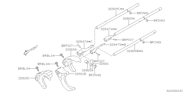 2013 Subaru BRZ Ring Shaft Snap Diagram for 17005AA200