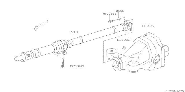 2018 Subaru BRZ Propeller Shaft Diagram