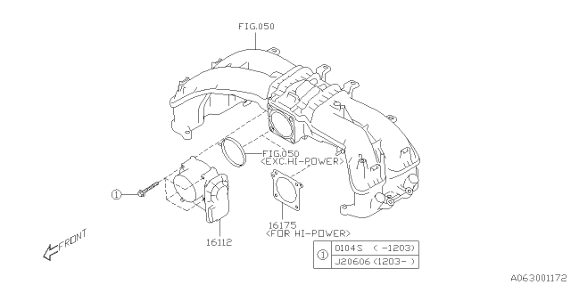 2020 Subaru BRZ Throttle Chamber Diagram