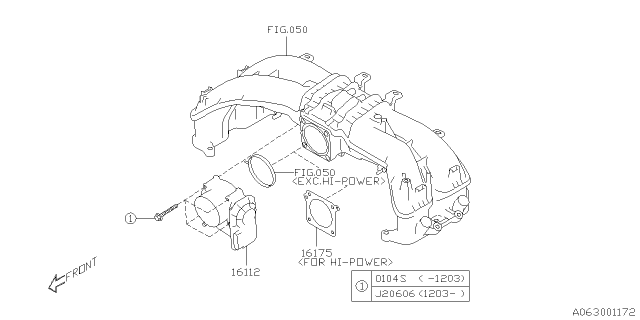 2013 Subaru BRZ Throttle Chamber Diagram