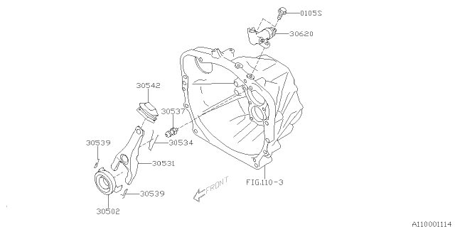 2016 Subaru BRZ Manual Transmission Assembly Diagram 1