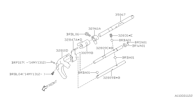 2019 Subaru BRZ Bolt FLANGE Diagram for 17000AA240