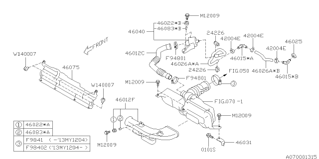 2019 Subaru BRZ Air Cleaner & Element Diagram 2