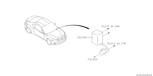 2014 Subaru BRZ Unit Assembly Filter Diagram for 86131CA010