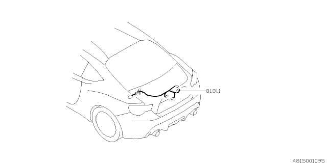 2015 Subaru BRZ Cord - Rear Diagram