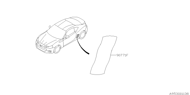 2015 Subaru BRZ DAMPING Sheet Rear Q Diagram for 90771CA000