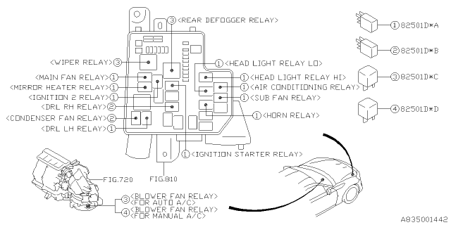 2019 Subaru BRZ Electrical Parts - Body Diagram 4