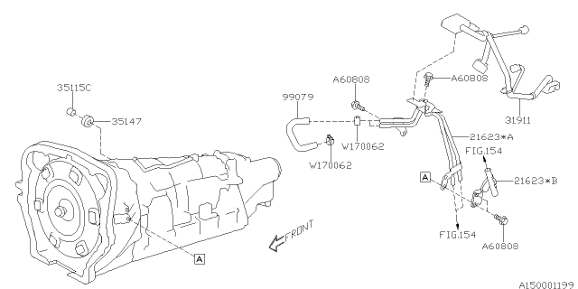 2013 Subaru BRZ Harness Assembly INHB Diagram for 31911AA060