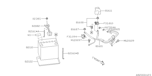 2013 Subaru BRZ Battery Equipment Diagram