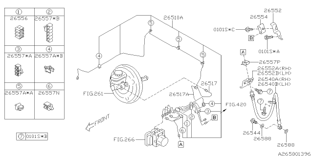 2014 Subaru BRZ Brake Piping Diagram 1