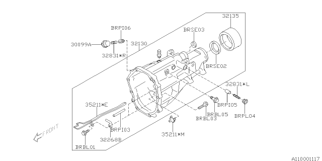 2017 Subaru BRZ Bolt FLANGE Diagram for 17000AA190