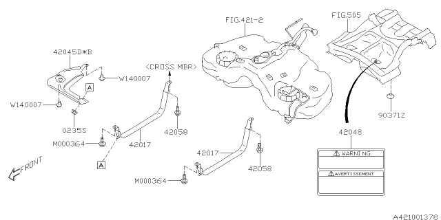 2015 Subaru BRZ Fuel Tank Diagram 1