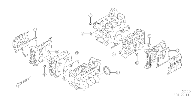 2018 Subaru BRZ Engine Assembly Diagram 2