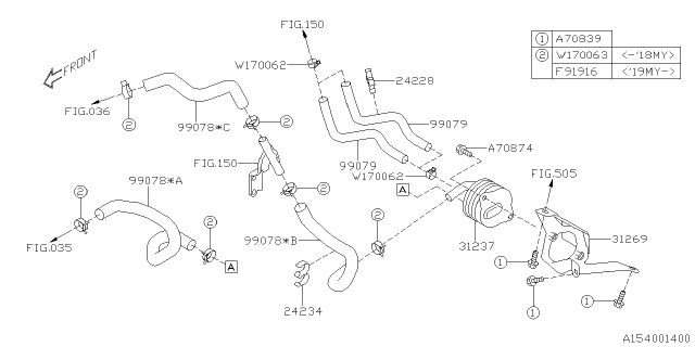 2020 Subaru BRZ Automatic Transmission Case Diagram