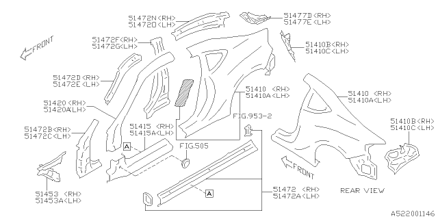 2017 Subaru BRZ Side Panel Diagram 3