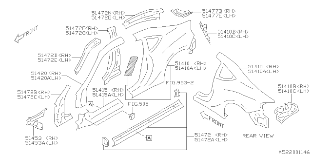 2019 Subaru BRZ Side Panel Diagram 3