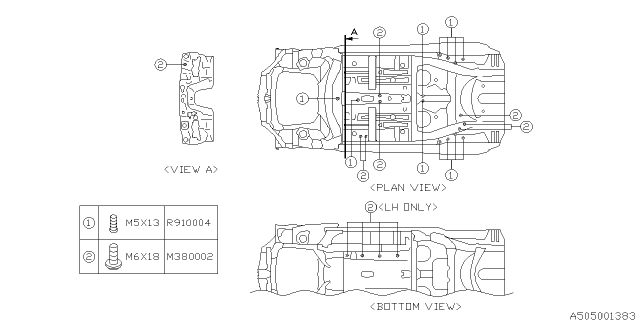 2019 Subaru BRZ Body Panel Diagram 8