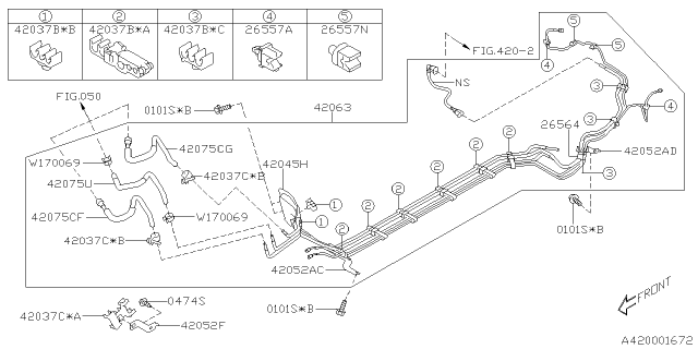 2017 Subaru BRZ Fuel Piping - Diagram 3