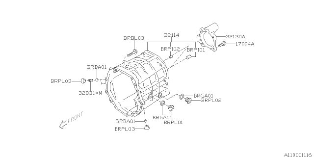 2014 Subaru BRZ Manual Transmission Assembly Diagram 10