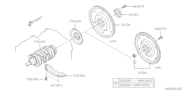 2016 Subaru BRZ Ball Bearing Diagram for 806212060