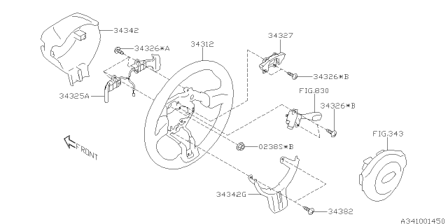 2013 Subaru BRZ Steering Column Diagram 3