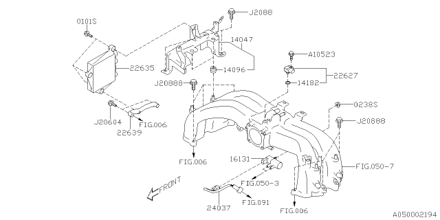 2017 Subaru BRZ Intake Manifold Diagram 7