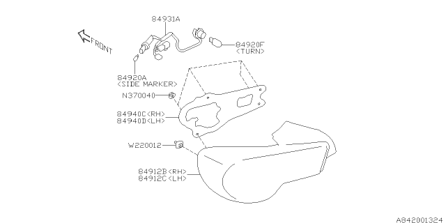 2014 Subaru BRZ Socket Complete Diagram for 84931CA010