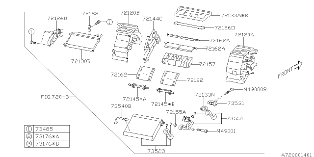 2019 Subaru BRZ EVAP Sub Assembly Diagram for 73523CA010