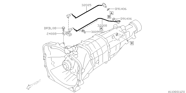 2013 Subaru BRZ Manual Transmission Assembly Diagram 8