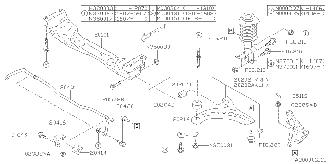 2013 Subaru BRZ Front Suspension Diagram