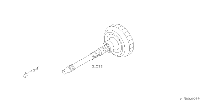 2013 Subaru Impreza Automatic Transmission Assembly Diagram 1