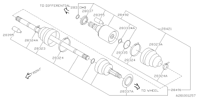 2013 Subaru Impreza Sedan Rear Axle Diagram 2