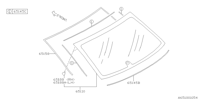 2012 Subaru Impreza Rear Window Diagram