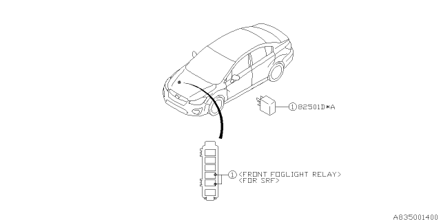 2014 Subaru Impreza Electrical Parts - Body Diagram 5