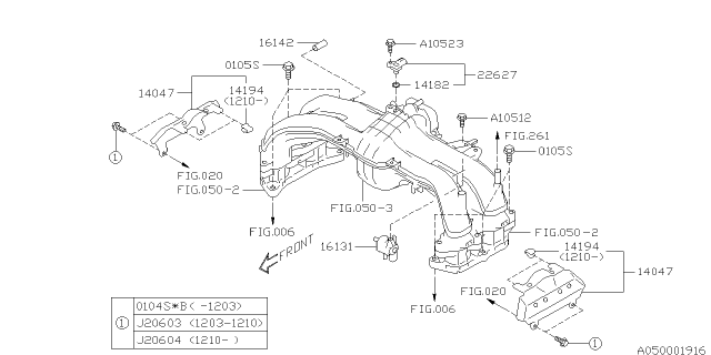 2014 Subaru Impreza Sedan Intake Manifold Diagram 4