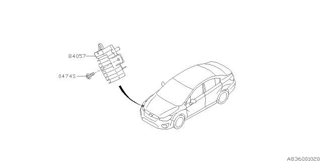 2013 Subaru Impreza Sedan Electrical Parts - Day Time Running Lamp Diagram