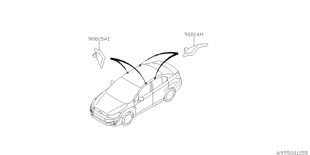 2015 Subaru Impreza Floor Insulator Diagram 1