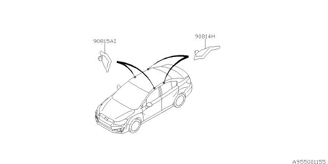 2016 Subaru Impreza Floor Insulator Diagram 1