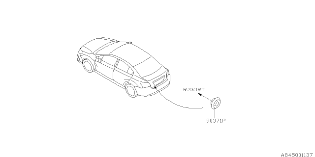 2014 Subaru Impreza Sedan Lamp - Fog Diagram 2