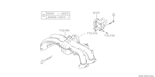 2012 Subaru Impreza Throttle Chamber Diagram