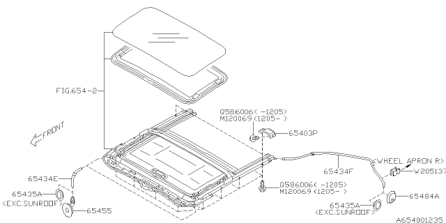 2014 Subaru Impreza Sun Roof Diagram 2