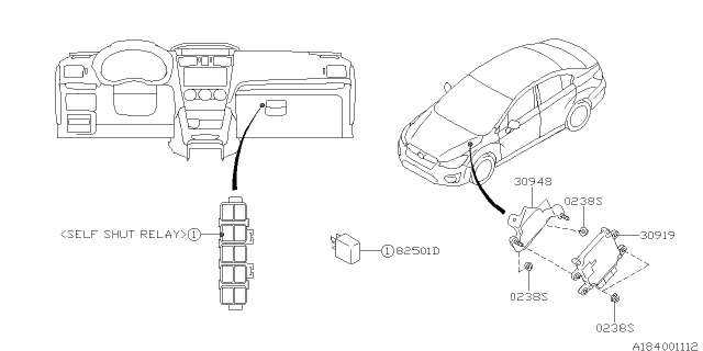 2016 Subaru Impreza Unit-At Control Diagram for 30919AE580