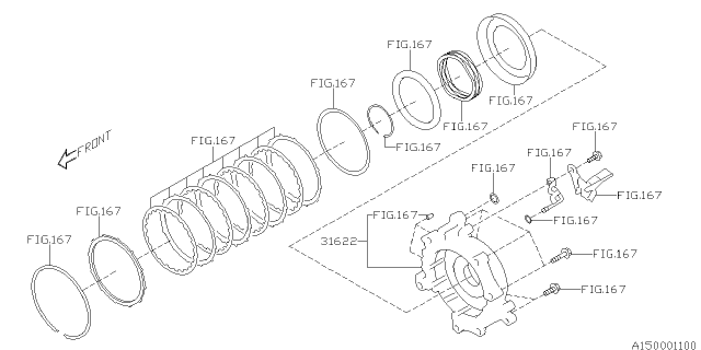 2013 Subaru Impreza Sedan Automatic Transmission Assembly Diagram 3