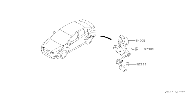 2014 Subaru Impreza Electrical Parts - Body Diagram 1