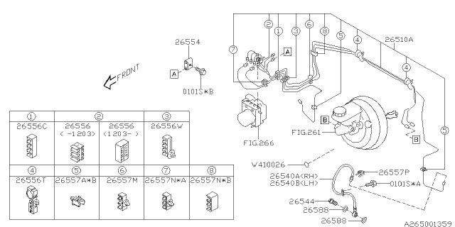2013 Subaru Impreza Sedan Brake Piping Diagram 2