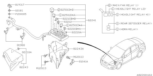 2014 Subaru Impreza Sedan Fuse Box Diagram 1