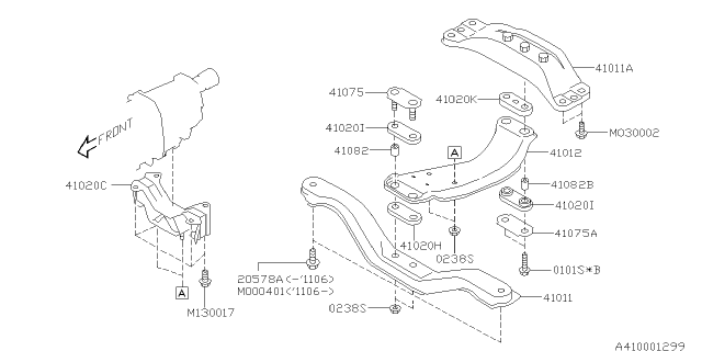2013 Subaru Impreza Sedan Engine Mounting Diagram 2