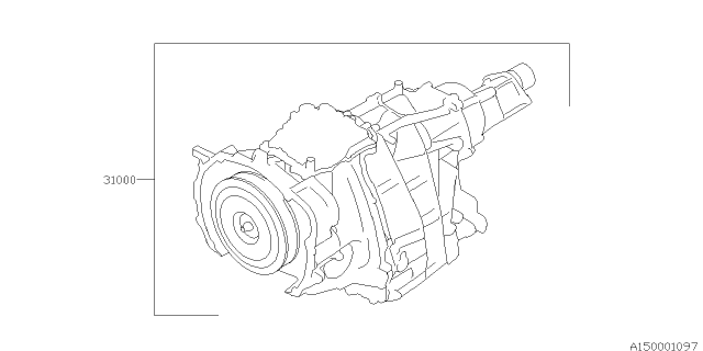 2013 Subaru Impreza Sedan Automatic Transmission Assembly Diagram 6